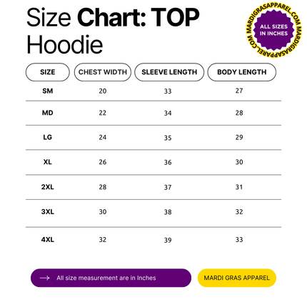 Adult NOLA Spirit Strong Hoodie - Mardi Gras Apparel - Adult, Hoodie, New Orleans - Hoodie