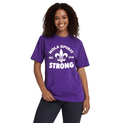 Adult NOLA Spirit Strong T-Shirt - Mardi Gras Apparel - Adult, New Orleans, NOLA Spirit - Tee - Shirt
