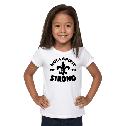 Kids NOLA Spirit Strong T-Shirt - Mardi Gras Apparel - Adult, New Orleans, NOLA Spirit - Tee - Shirt