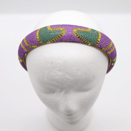 Mardi Gras Beaded Purple Headband - Mardi Gras Apparel - Accessories, Headbands, Mardi Gras - Headband