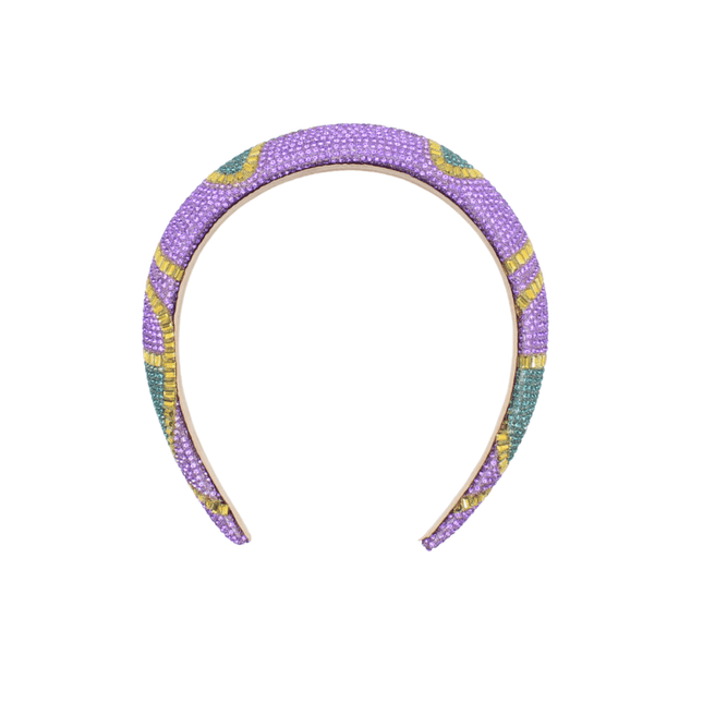Mardi Gras Beaded Purple Headband - Mardi Gras Apparel - Accessories, Headbands, Mardi Gras - Headband