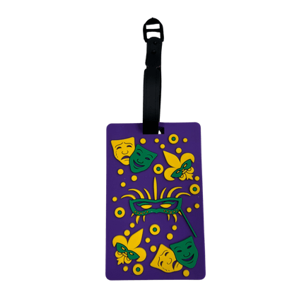 Mardi Gras Masquerade Luggage Tag - Mardi Gras Apparel - Accessories, Mardi Gras, Unisex - Luggage Tag