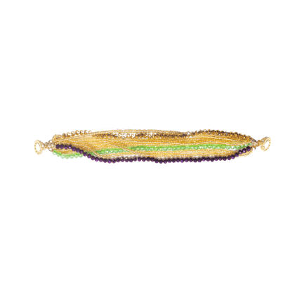 Mardi Gras Multi - Strand Beaded Bracelet - Mardi Gras Apparel - Accessories, Bracelets, Mardi Gras - Bracelets