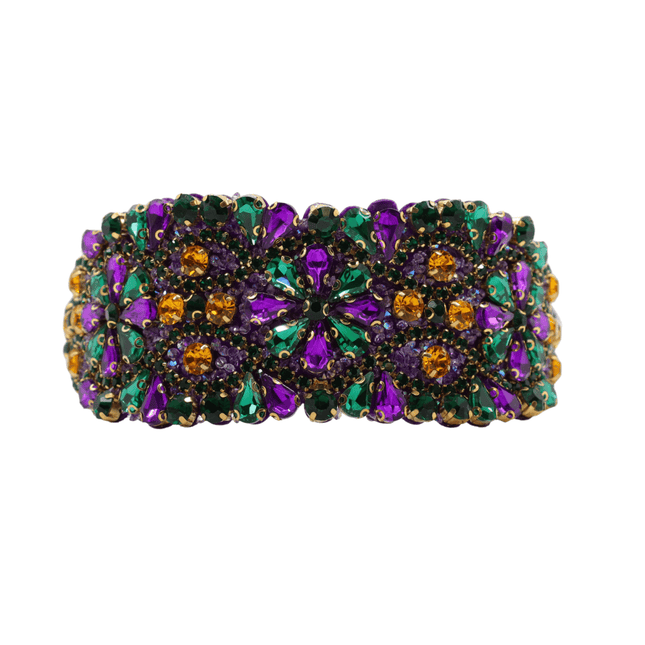 Mardi Gras Purple Gemstone Rhinestone Headband - Mardi Gras Apparel - Accessories, Headbands, Mardi Gras - Headband