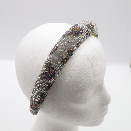Mardi Gras Silver Rhinestone Headband - Mardi Gras Apparel - Accessories, Headbands, Mardi Gras - Headband