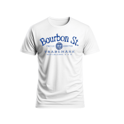 New Orleans Bourbon St. Trademark New Orleans T-Shirt Unisex - Mardi Gras Apparel - new orleans tshirt, Short Sleeve, - Tee - Shirt