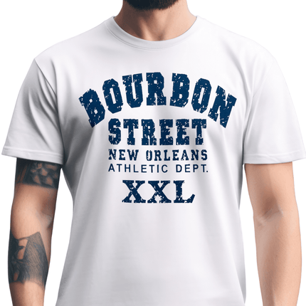 New Orleans Bourbon Street New Orleans XXL Athletic Dept. T-Shirt Unisex - Mardi Gras Apparel - new orleans tshirt, Short Sleeve, - Tee - Shirt