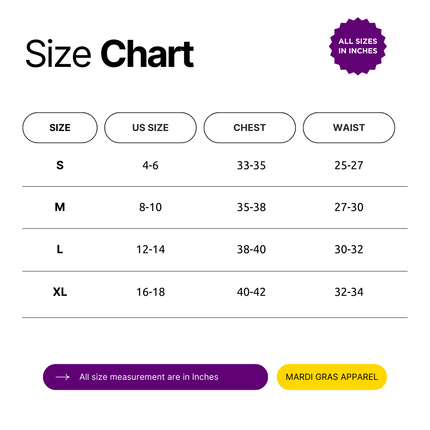 Mardi Gras Smiley Sequin Patches Sweatshirt - Mardi Gras Apparel - Adult, Bibi, Bibi Top Chart - 